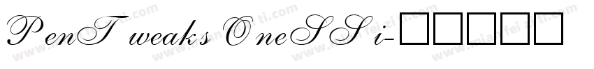 Pen Tweaks One SSi字体转换